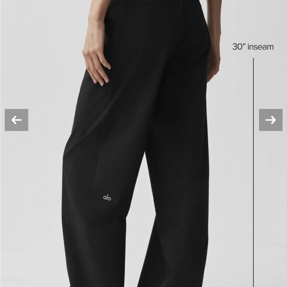 ALO Yoga Black High-Waist Pursuit Trousers - Picture 3 of 11